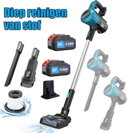 3-in-1 draadloze stofzuiger 18V | Krachtig & lichtgewicht | 2 oplaadbare lithium-ionbatterijen | Uitstekend voor tapijten met huisdierharen en harde vloeren | Staande handstangstofzuiger — thumbnail 1