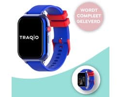 Traqio TRQ10 - GPS horloge kinderen - gps horloge kind - kinderhorloge bellen - gps tracker kinderhorloge - kinderhorloge met gps - kinderhorloge - Kinder smartwatch GPS - GPS horloge school - Blauw