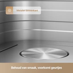 SNJY® Airfryer XXL - Airfryer Dubbel - Heteluchtfriteuse - Airfryer Dubbele Mand - 6L - 50 ℃-230 ℃ - Zwart — thumbnail 7