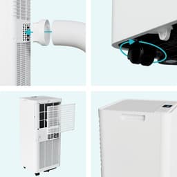 MOA Mobiele Airco - 7.000 BTU - 3-in-1 - Met Afstandbediening - Tot 22m² - Airconditioner met Ontvochtigingsfunctie - Raamafdichtingskit - Wit — thumbnail 10