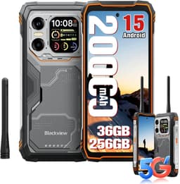 Blackview XPLORE 1 Walkie Talkie - Robuuste Smartphone - 5G - 36GB RAM - 256GB ROM - 6.78 inch - Robuuste Telefoon - Nachtzicht - Android 15 - NFC - GPS - Oranje — thumbnail 1