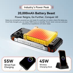 Blackview XPLORE 1 Walkie Talkie - Robuuste Smartphone - 5G - 36GB RAM - 256GB ROM - 6.78 inch - Robuuste Telefoon - Nachtzicht - Android 15 - NFC - GPS - Zwart — thumbnail 3