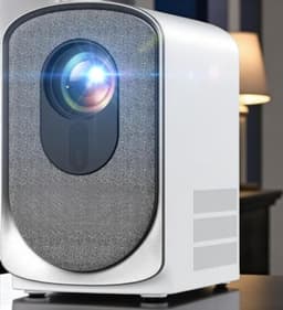 Egoods Beamer - Mini Beamer Wifi 6 & Bluetooth – Full HD 1080P Projector – Elektronische Focus & Keystone - Geluidsarm – 300 ANSI – Thuisbioscoop Beamer voor iPhone, Android, Laptop & TV Stick — thumbnail 1