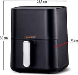 Smart Kitchen Heteluchtfriteuse 3.3L Kleine Airfryer voor Compacte Keukens – Mini Aircooker met LED Touch Display, 9 Programma’s, Automatische Uitschakeling | Gezond Frituren met 90% Minder Olie Airfryer Klein & Elektrisch met Kajal Sticker — thumbnail 4