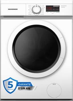 Heinner HWM-M7012SMD++ Wasmachine 7 kg – 1200 tpm – 15 Programma’s – Digitaal Display – 90°C Sterilisatieprogramma – Wit – 5 Jaar Garantie — thumbnail 1