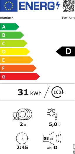 Klarstein Vaatwasser Amazonia Mini - Compact Aanrechtblad, 7 Programma's, 5L Tank of Directe Aansluiting, Energie-efficiëntieklasse D, Stil 58dB, Digitaal Display, Draagbaar Tafelblad voor Kleine Keukens, Blauw - Mini-Vaatwasser - voor Keuken — thumbnail 2