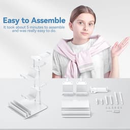 Gaming Headset Stand en Controller Houder met Aluminium Steun - Universele Hoofdtelefoonhouder voor Mobiele Apparaten — thumbnail 4