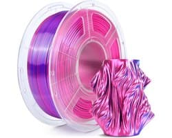 Zijdeachtig PLA+ Filament 1,75mm - Glanzende Dubbelkleurige Print met Zijdezachte Afwerking