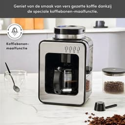Koffiemachine met Bonen - Volautomatische Koffiemachine - Espressomachine - 0,5 L - 600 W - Inox — thumbnail 3