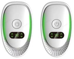 Luchtreiniger met Ionisator - Draagbare Ionische Luchtzuiveraar voor Slaapkamer en Kantoor - Filterloze Geurverwijderaar - Stille Werking - 2-Pack