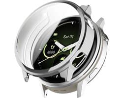 Strap-it TPU Case geschikt voor Garmin Venu 4 - 41mm - Optimale bescherming - Beschermhoesje - Bescherming tegen krassen & stoten (Zilver)