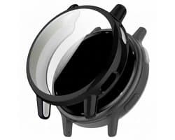 Screenprotector case - geschikt voor Garmin Vivoactive 5 - flexibel en zacht - TPU full cover hoesje - volledige bescherming - zwart