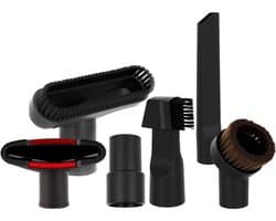 Stofzuiger hulpstukken set - 6Stuks - Universeel Opzetstuk - Stofzuiger Zuigmond Set geschikt voor Miele/Philips/AEG/Karcher/Bosch - Meubelborstel - Spleetzuigmond - Stofzuigermond - Stofzuigermondstuk - Stofzuigervoet - Borstel - Universeel zuigmond