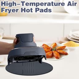 Air Fryer Mat - Glass Coaster - Non-Slip Werkblad Accessoires - Keukenhulpmiddelen - Veilig en Duurzaam — thumbnail 2