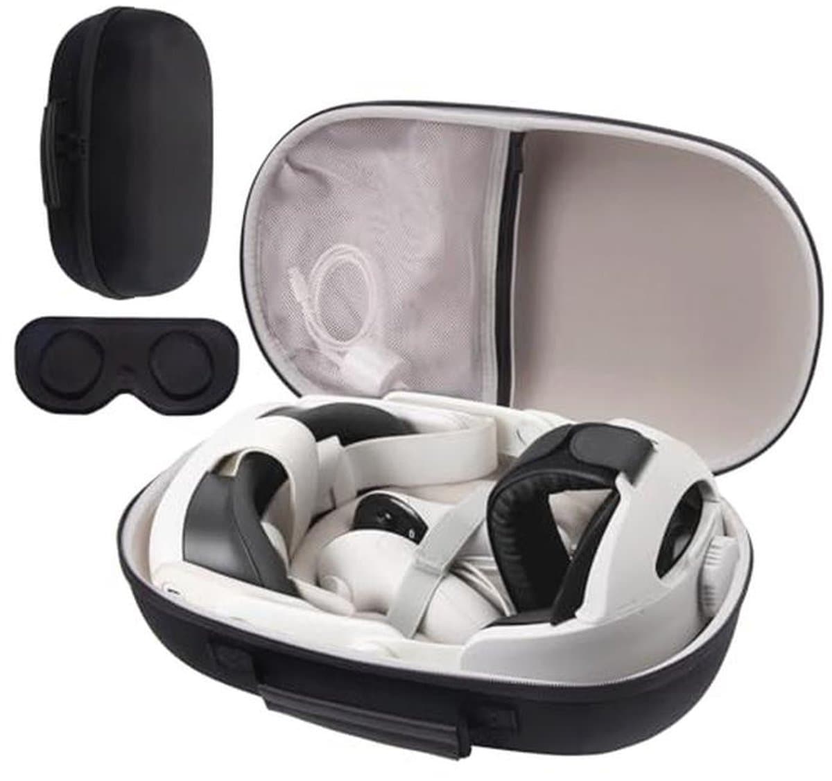 Draagtas voor Meta Quest 3 VR Headset en Gaming Controller - Waterdichte en Schokbestendige Hard Case met Opbergruimte — afbeelding 1