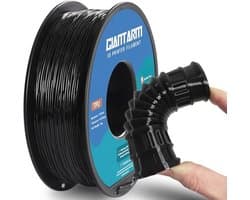 TPU-filament 1,75 mm voor flexibele 3D-printers - zwart - 1 kg