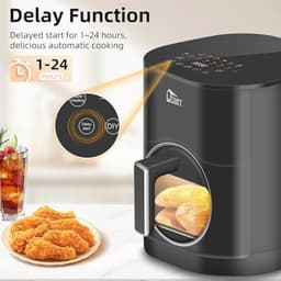 Dual Blaze Heteluchtfriteuse met Kijkvenster en Kleurenscherm - 5,5 L — thumbnail 3