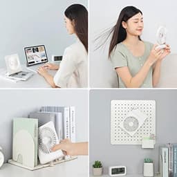 Draagbare USB Bureauventilator - Oplaadbaar, Opvouwbaar, Sterke Wind, Ultrastil, Voor Thuis en Kantoor — thumbnail 4