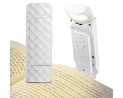 Oplaadbare USB-Leeslamp met 3 Kleuren en 5 Niveaus - Flexibele Clip voor Bed