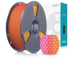 Mat PLA-filament met twee kleuren, 1,75 mm, Filament voor 3D-printer met kleurverloop, 1 kg