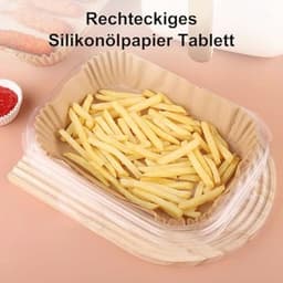 Papier voor heteluchtfriteuse - 100 vellen, geschikt voor 5-8 liter airfryers — thumbnail 2