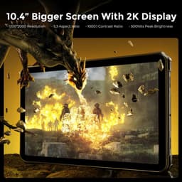 FOSSiBOT DT2 robuuste tablet, Android 13, 4G Dual SIM, 10,4'' 1200x2000 IPS-scherm, MTK Helio G99 Octa Core 2,0 GHz, 12 GB RAM 256 GB ROM, WiFi6 Bluetooth5.0, 64 MP + 32 MP camera, 22000 mAh 66 W snelladen, LED-flitser, water-/stof-/schokbestendig — thumbnail 3