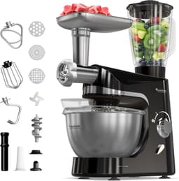 TurboTronic TT-007 / Keukenmachine - Staande Keukenmixer- keukenrobot -Foodprocessor - 5 Liter - 2000W - Zwart — thumbnail 1