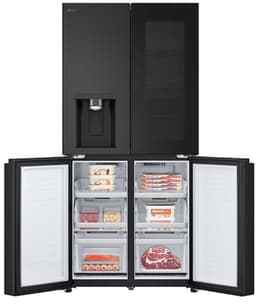 Lg GMG861EPAE - Amerikaanse Koelkast - 179cm hoog - zwart- Instaview glazen deur - 4 deurs — thumbnail 5