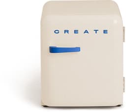 CREATE - Koelkast in retrostijl - Gebroken wit - Handvat Kobaltblauw - FRIDGE RETRO 48L — thumbnail 1