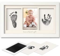 Baby Handprint en Voetafdruk Set met Fotolijst voor Newborns - Gemakkelijke Clean Touch Ink Pad — thumbnail 1