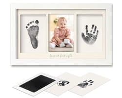 Baby Handprint en Voetafdruk Set met Fotolijst voor Newborns - Gemakkelijke Clean Touch Ink Pad