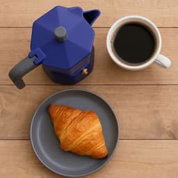 Italiaans koffiezetapparaat - PEZZETTI - PENTAEXPRESS - Aluminium - 3 kopjes - Blauw — thumbnail 3