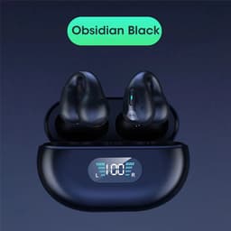 Draadloze open-back hoofdtelefoon met Bluetooth 5.2, zwart. — thumbnail 5