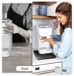 Ibyx Bamboe Schuifplank - Krasvrije Onderzetter met Wieltjes voor Koffiezetapparaat, Airfryer & Espressomachine - Keuken Organizer — thumbnail 2