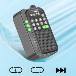Zenwire® Y1 – Mini FM Radio & Bluetooth Speaker – Zakformaat – Voor Bouw/Koken – Batterijgevoed – Krachtig Geluid – Antenne – MP3 USB/TF – Licht & Draagbaar — thumbnail 4