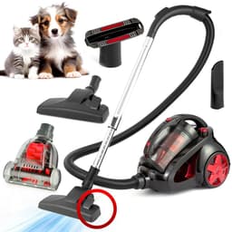 AG3000 Stofzuiger Zonder Zak - Stofzuigers - Dierhaarbestendig -Vacuum Cleaner Zakloos - Geschikt Voor Dierenharen - 900W - Sterke Zuigkracht - Rood — thumbnail 1