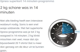 Beko bB300 BM3WFT31041W - Wasmachine - Voorlader - 10 kg - 1400 RPM - Wit — thumbnail 7