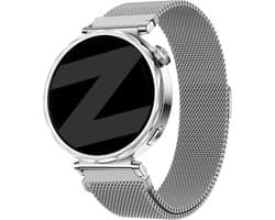 Bandz Milanese Smartwatch Bandje 18mm Zilver – Luxe, Verstelbaar & Roestvrij – geschikt voor Huawei Watch GT 6/GT 5/GT 4 (41mm) / GT 5 Pro/Watch 5 (42mm) / OnePlus Watch 3 (43mm) / Withings ScanWatch Light/ScanWatch 2 (38mm) / Steel HR (36mm)