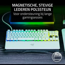 Razer Huntsman V3 Pro Tenkeyless - Gaming Toetsenbord - Polssteun - Optische Switches - Qwerty - Wit — thumbnail 4