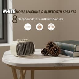 4-in-1 White Noise Gentle Bass Bluetooth-luidspreker, draagbare slaapsounder Geschikt voor baby's, volwassenen, reizen en kantoorgebruik — thumbnail 4