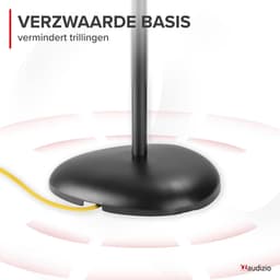 Luidspreker standaard universeel - Audizio HTS12 - Verstelbare hoogte - Set van 2 - Zwart — thumbnail 5