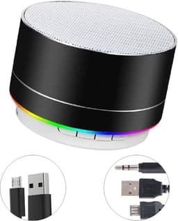 Draagbare Bluetooth Luidspreker Mini Stereo Bas Luidspreker Trompet Licht Draadloos Ondersteunt LED FM USB Micro SD voor Computer Laptop Tablet Smartphone Thuis en Buiten Etc. — thumbnail 1