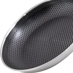 Cheffinger, Koekenpan 24 cm met honingraatcoating en lange handgreep, Zilver — thumbnail 4