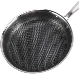 Cheffinger, Koekenpan 28 cm met honingraatcoating en lange handgreep, Zilver — thumbnail 1