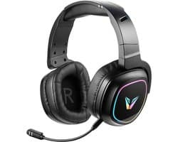 VX Gaming Stealth Draadloze Gaming Headset met Microfoon - RGB Verlichting - Bluetooth - 2.4GHz - Geschikt voor PC / PS4 / PS5 / Xbox / PC - Headset draadloos - Koptelefoon draadloos (VX-244-BK)