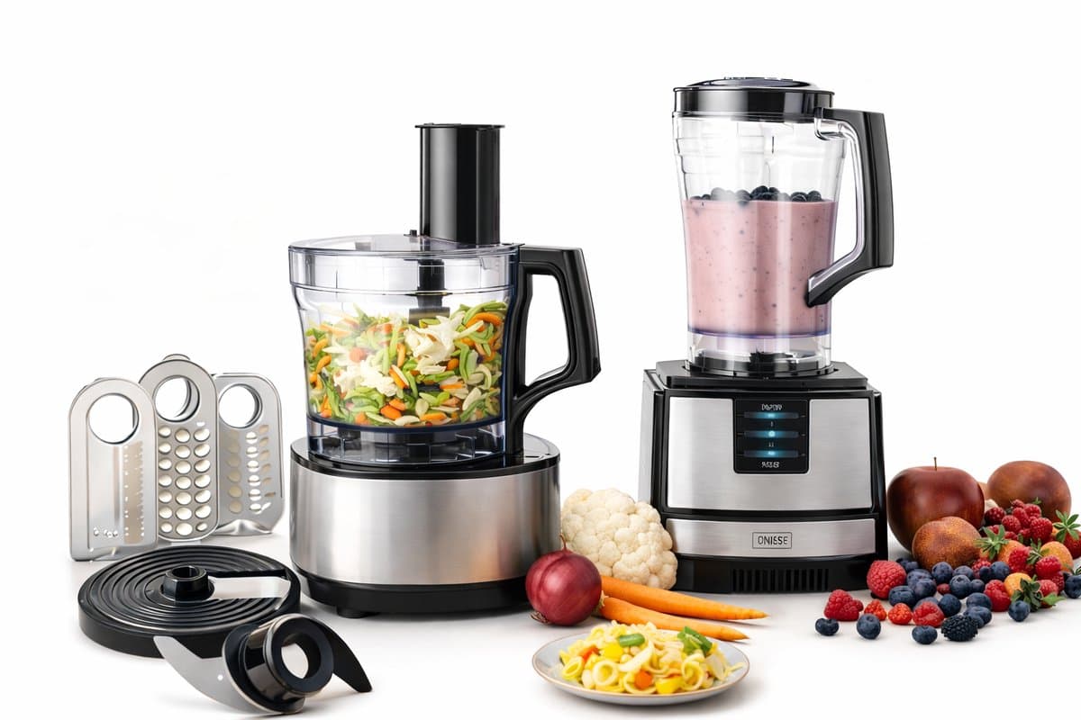 Pro Line Keukenmachine – 2 Snelheden – 1,2L Mengkom – 1,5L Blender – Inclusief Accessoires — afbeelding 1
