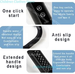 LeeuwenChoice® Massagegun Verlengde Handgreep - Nek, Rug & Schouder Massage - Zelfmassage - Diverse Opzetstukken — thumbnail 5