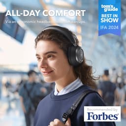 Soundcore Space One Pro by Anker - Draadloze Over-ear Koptelefoon Zwart - Headphones - Active Noise Cancelling, Multipoint Connection, 60 uur Accuduur, Bluetooth 5.3, LDAC, Hi-Res Certified, klein opvouwbaar — thumbnail 6
