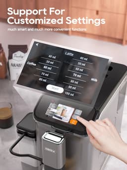 HiBREW H16 Volautomatische espressomachine - Onafhankelijk melkschuimsysteem - Aanpasbaar en slaat favorieten op — thumbnail 5