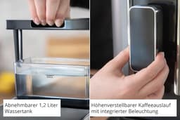 Volautomatische Espressomachine met Bonenmaler - 1.2L Capaciteit — thumbnail 2